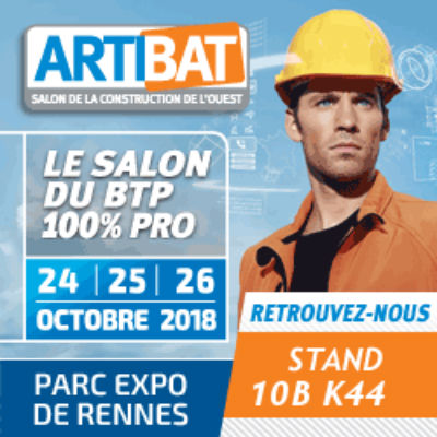 Transports Coué au salon Artibat 2018, stand 10B K44
