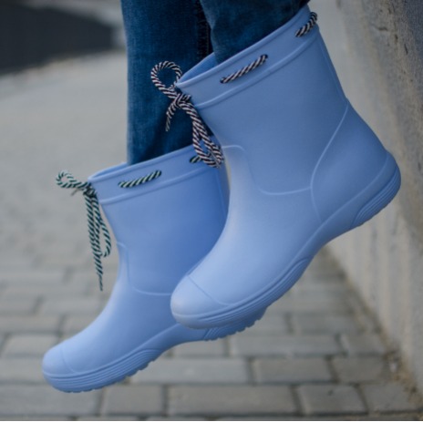 Bright waterproof boots