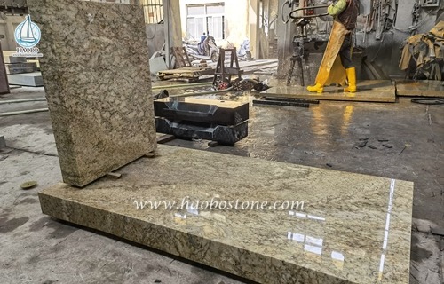 Haobo Stone New Material Romantic Gold Granite.