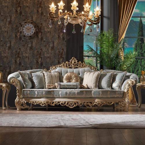 europeisk stue sofa møbler sofa, moderne kongelig stil fløye